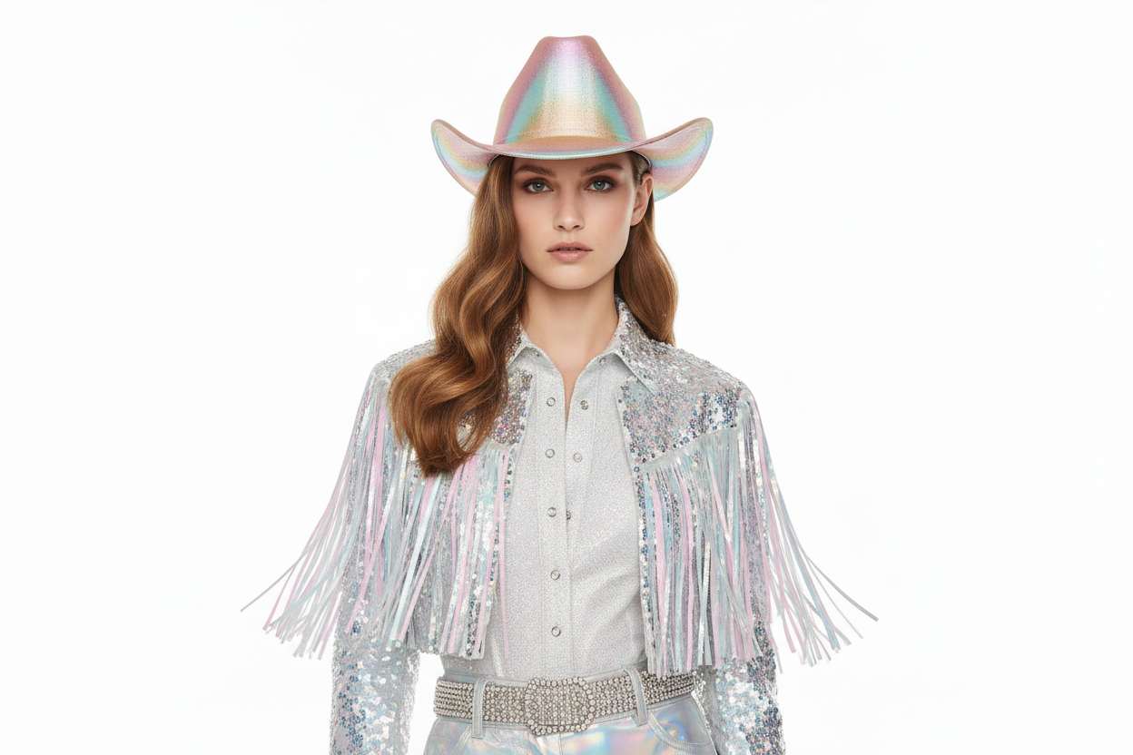 Fashion Sequin Glittering Cowboy Hat