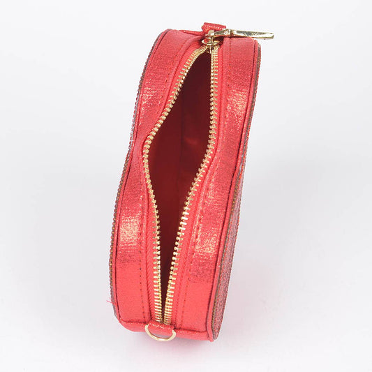 Rhinestone Heart Shape Clutch