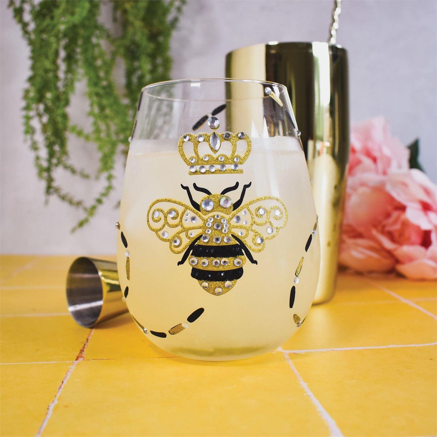 Queen Bee Lolita Wine Glass