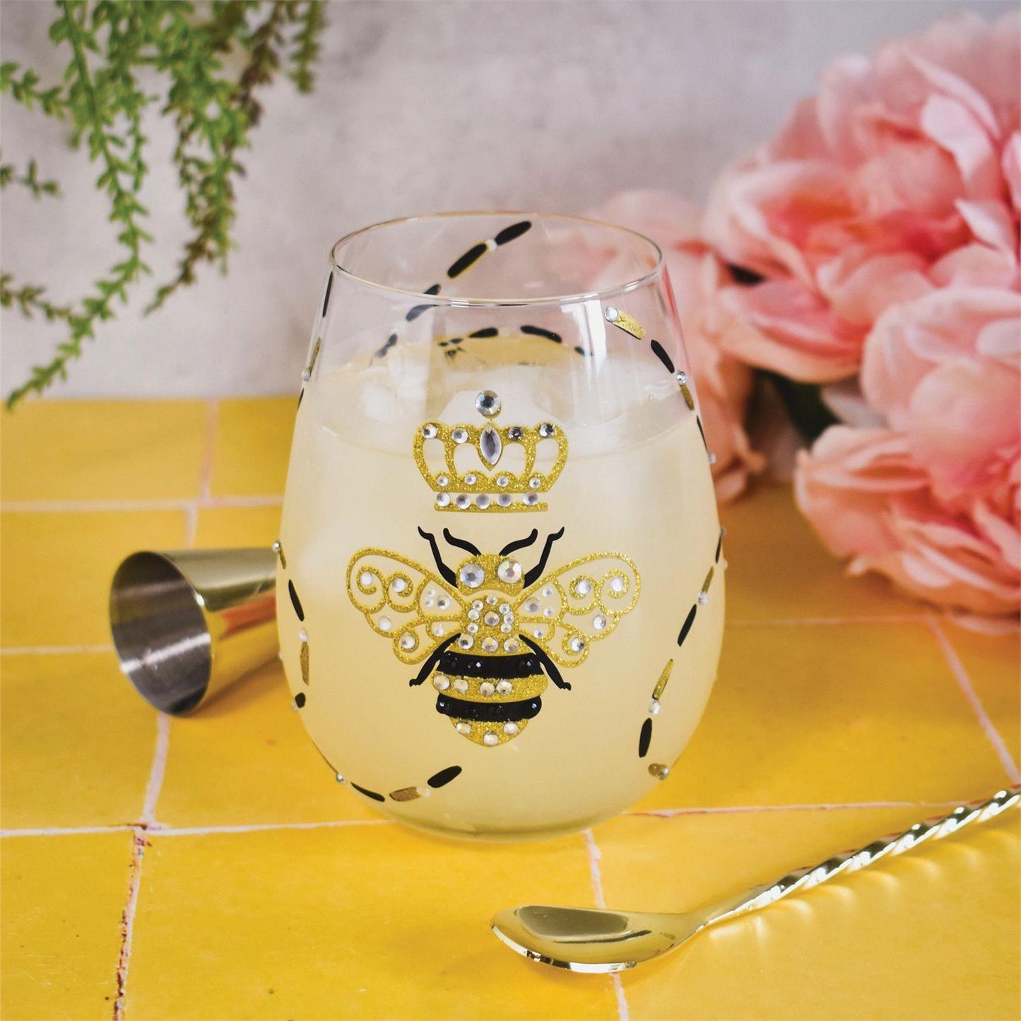 Queen Bee Lolita Wine Glass