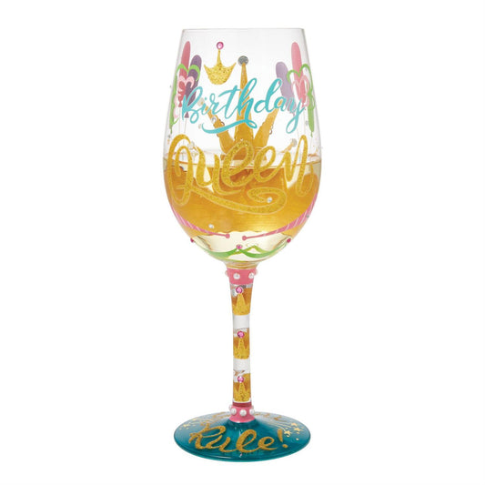 Birthday Queen Lolita Wine Glass