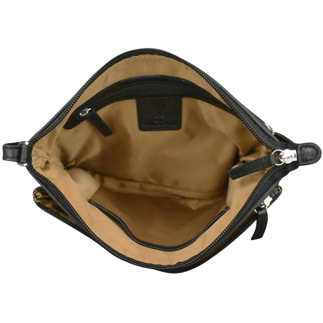Double Zip Crossbody Bag