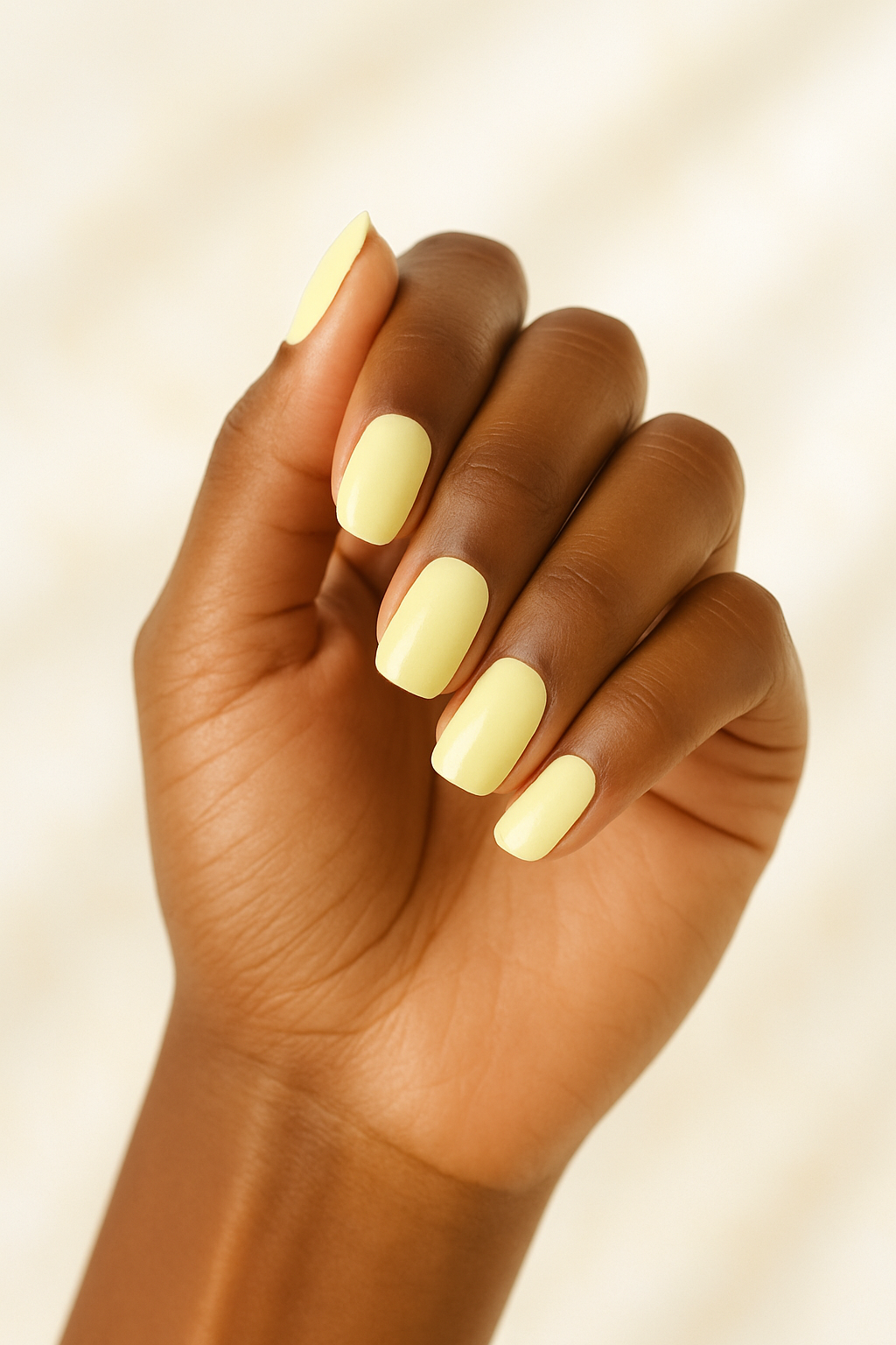 Lemonade | Pastel Light Yellow Spring & Summer Nail Wrap Set