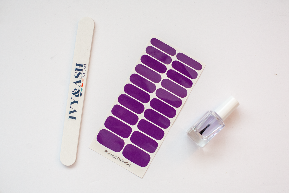 Purple Passion | Solid Medium Purple Nail Polish Wrap