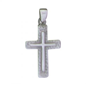 Pendant Cross on Textured Cross