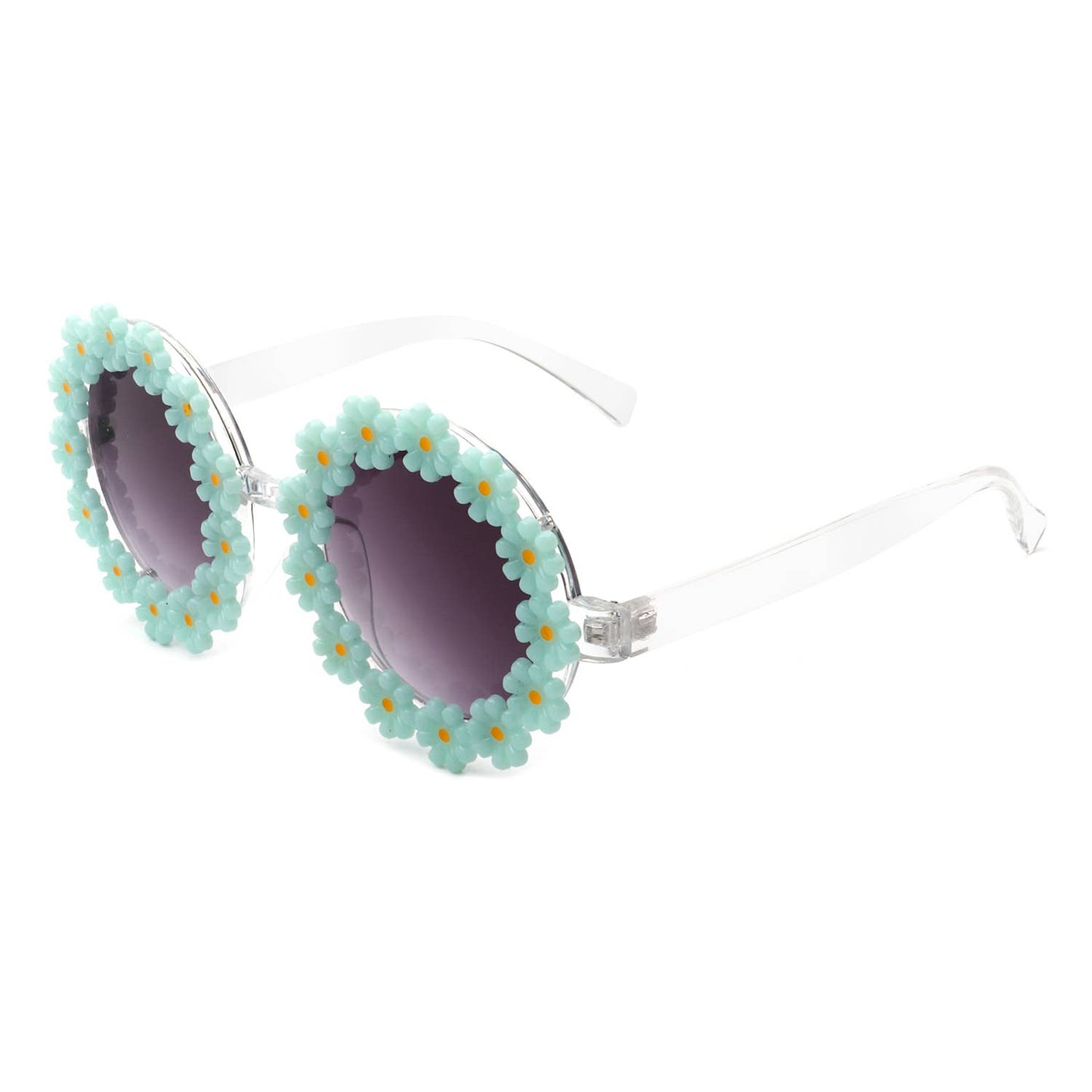 Round Daisy Flower Shape Circle Party Women Sunglasses