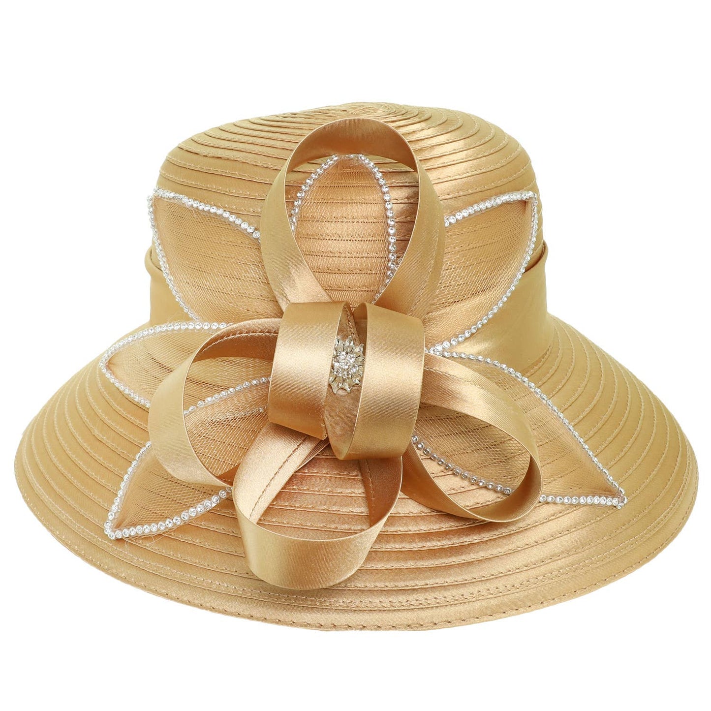 Golden Grace Bow Hat