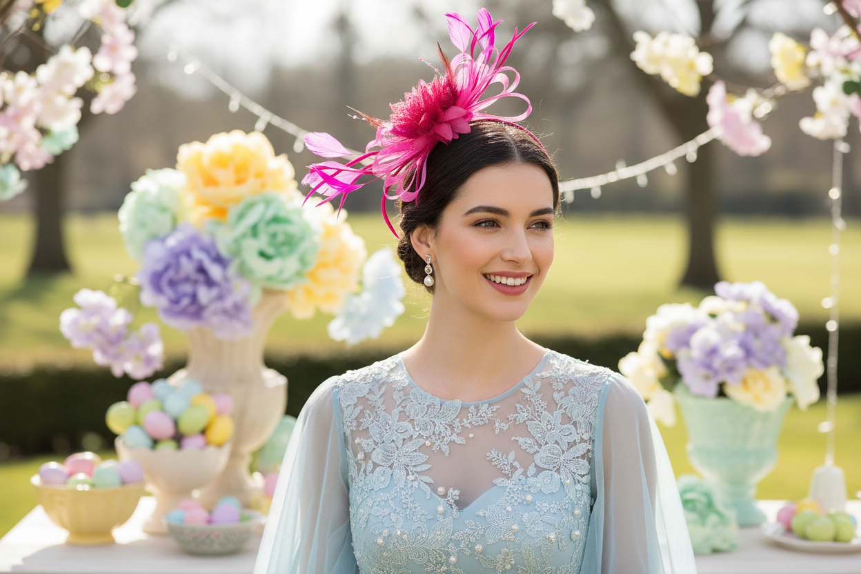 Fuchsia Garden Bloom Fascinator