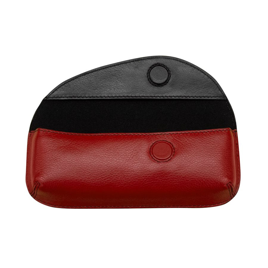 Genuine Leather Eyeglass Case with Magnetic Closure