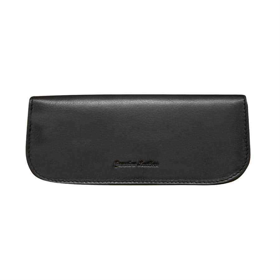 Genuine Leather Eyeglass Case with Magnetic Closure