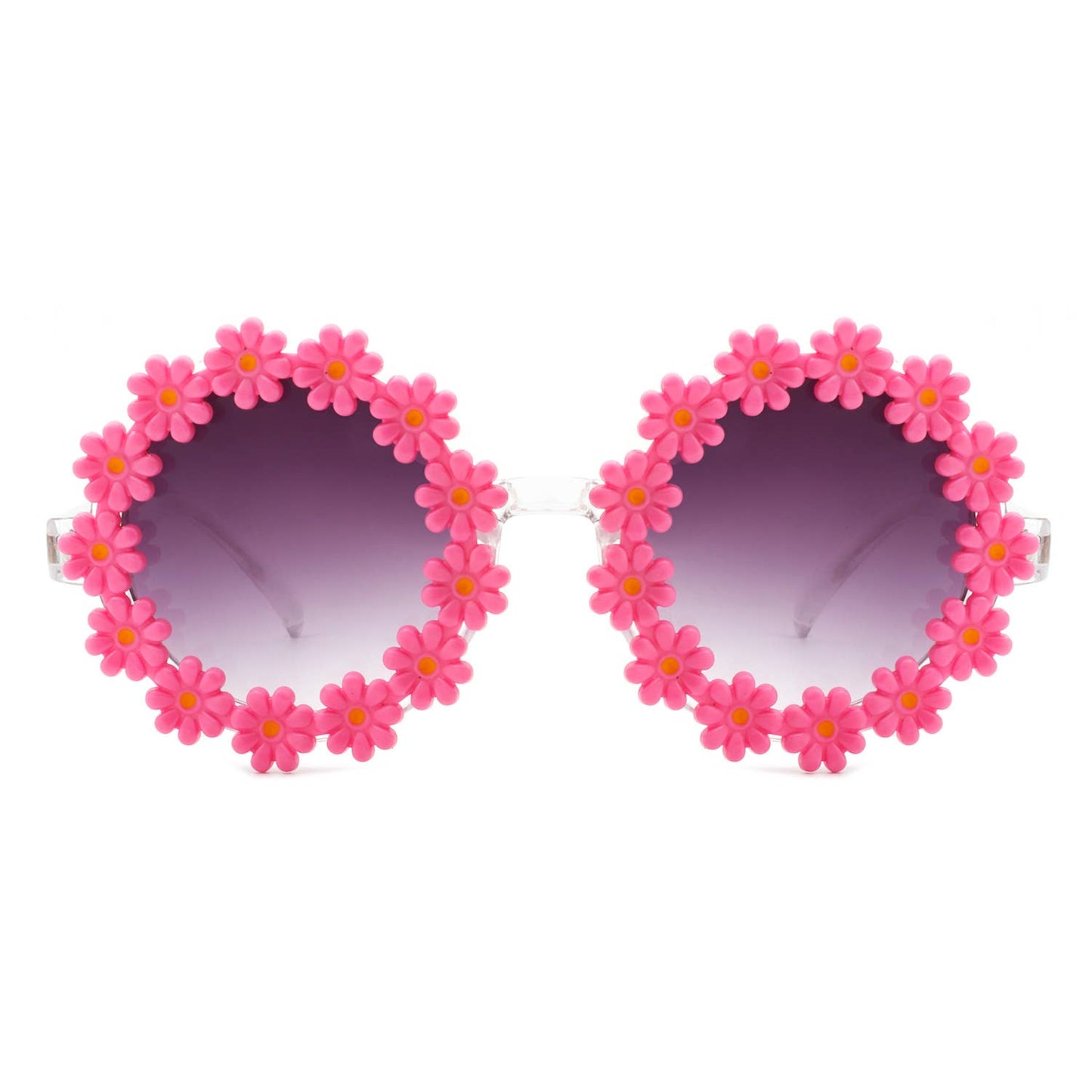 Round Daisy Flower Shape Circle Party Women Sunglasses