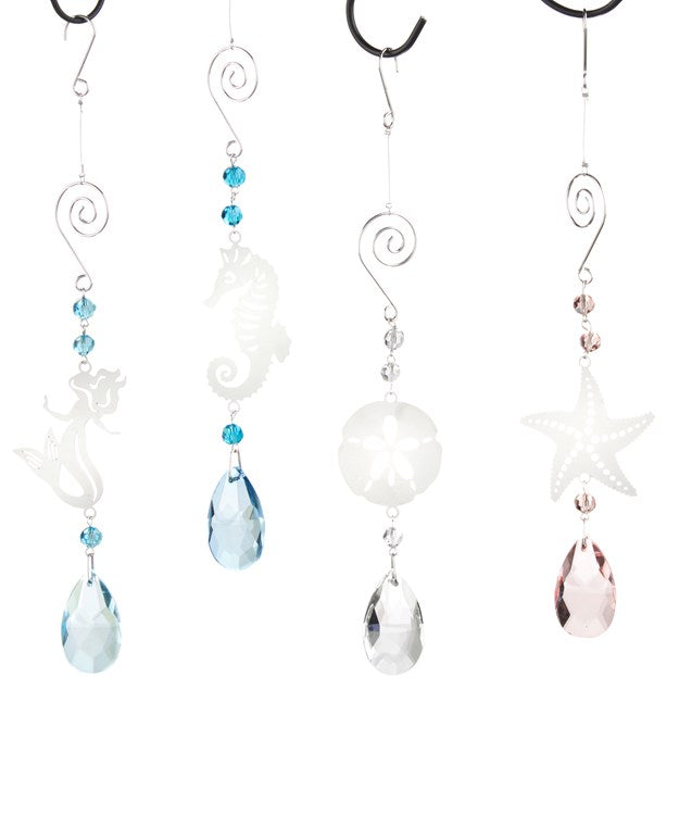 Seaside Ornament w/Crystal Dangler