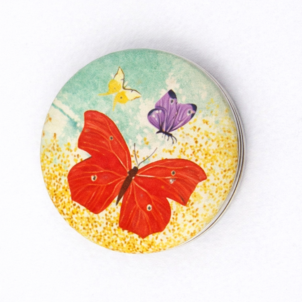 Butterfly Print Cosmetic Mirror (4 designs)