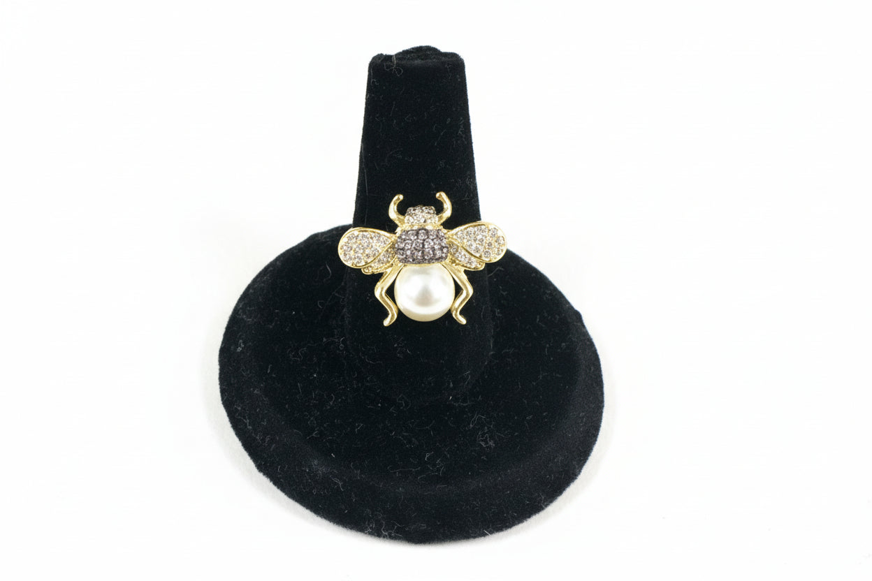 Bee & Pearl Ring