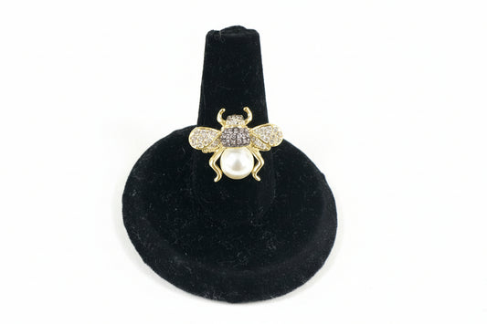Bee & Pearl Ring