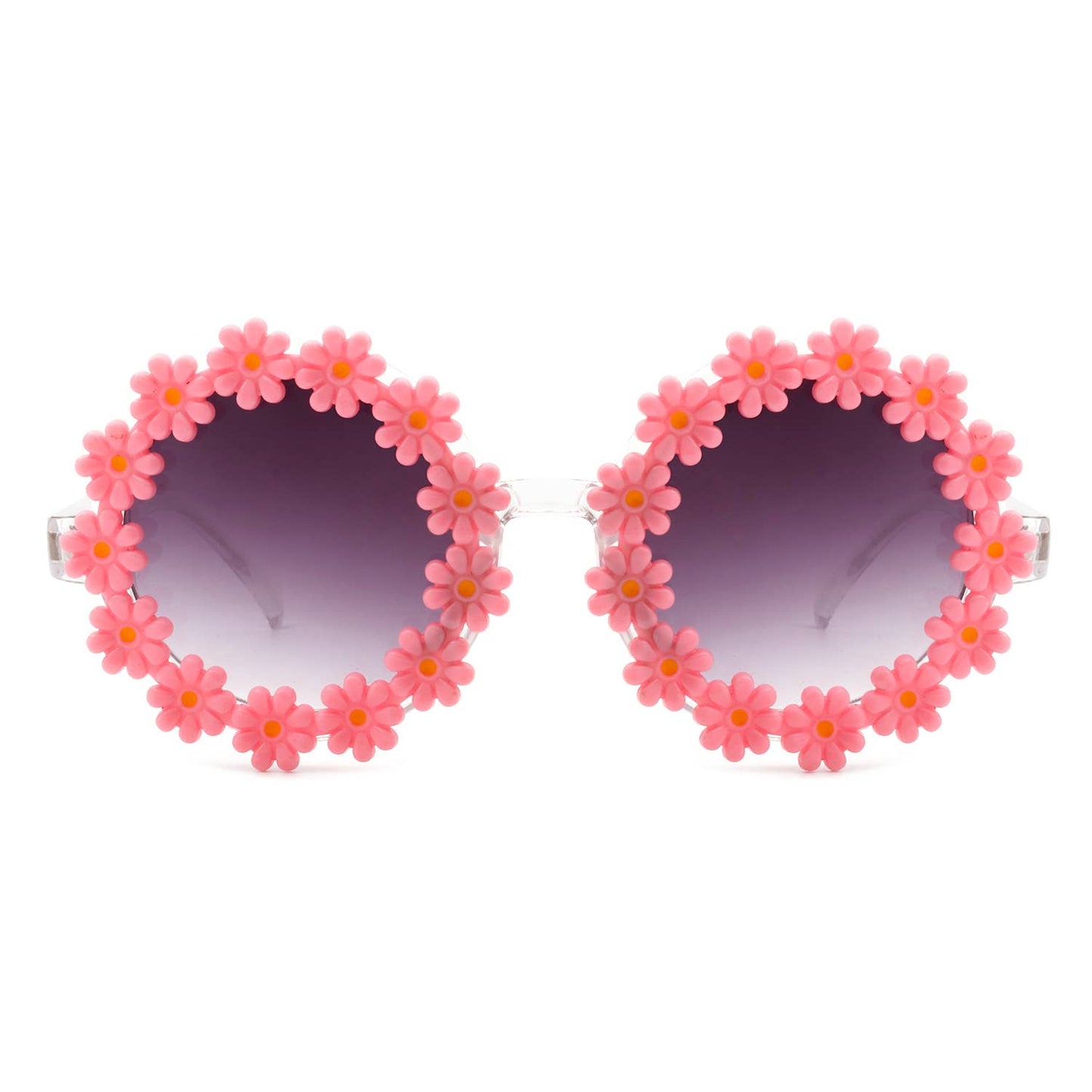 Round Daisy Flower Shape Circle Party Women Sunglasses