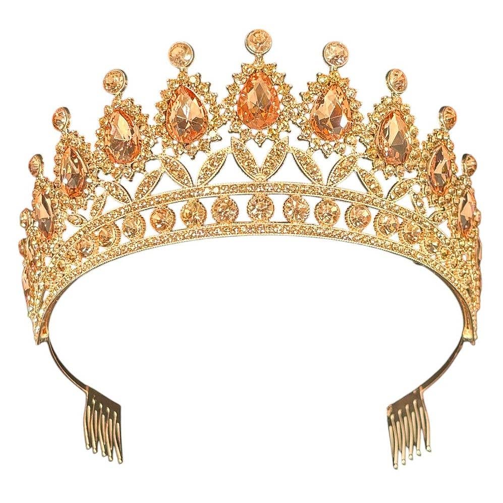 Dazzling Flower Rhinestone Tiara