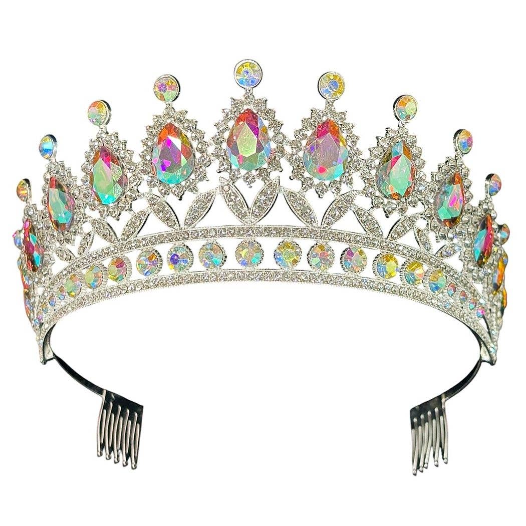 Dazzling Flower Rhinestone Tiara