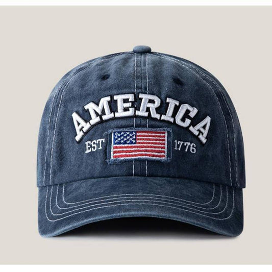 American Flag Embroidered Baseball Hat