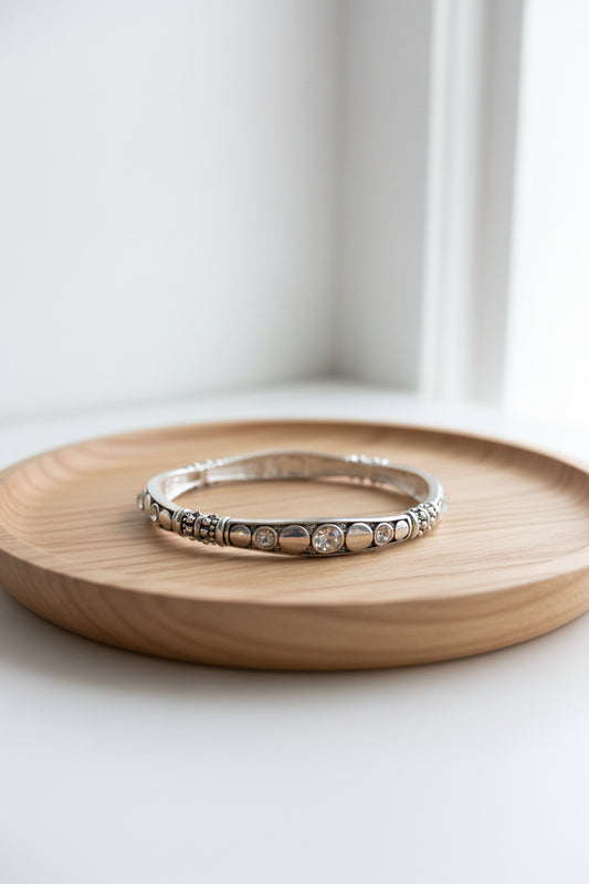 Champagne Glow Stretch Bracelet