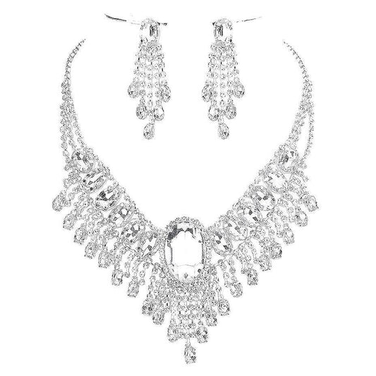 Bohemian Gatsby Theme Statement Necklace Set