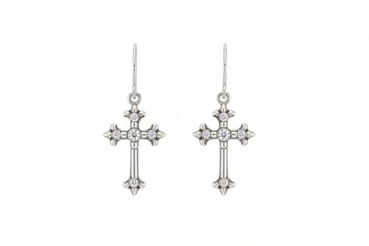 Dainty Cross Earrings