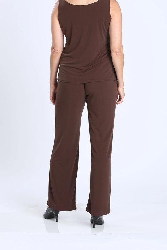 Wide Leg Long Pants & Scoop Neck Tank Top Set