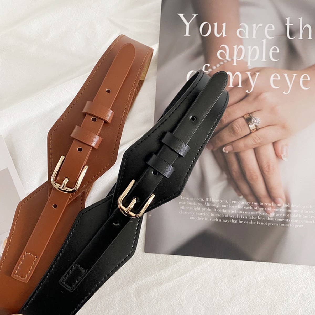 Elastic Wide-Brimmed Fashionable Belt