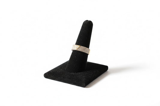 Pavé Triangle Accent Ring