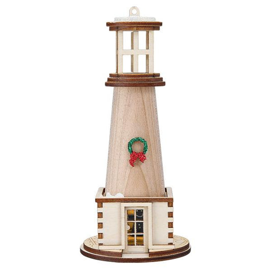 Holiday Lighthouse Ornament