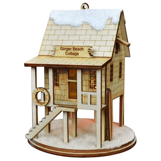 Ginger Beach Cottage Ornament