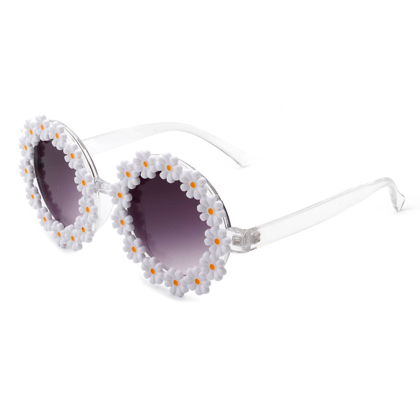 Round Daisy Flower Shape Circle Party Women Sunglasses