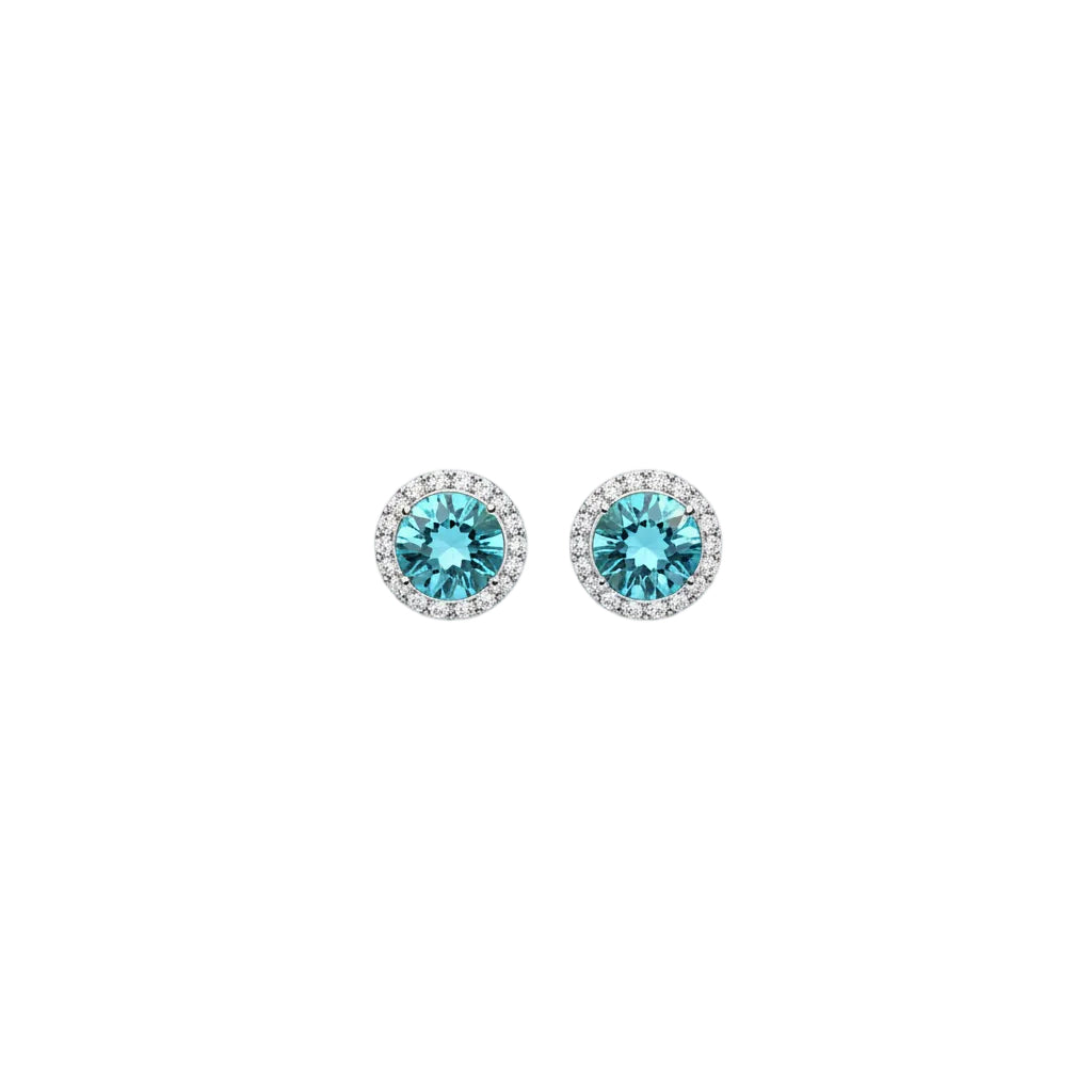 Birthstone Earrings- Aquamarine March