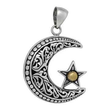 Moon & Star Pendant