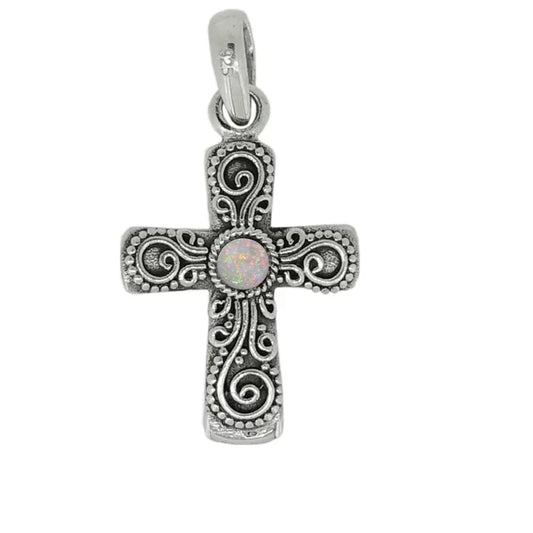 Gemstone Cross Pendant