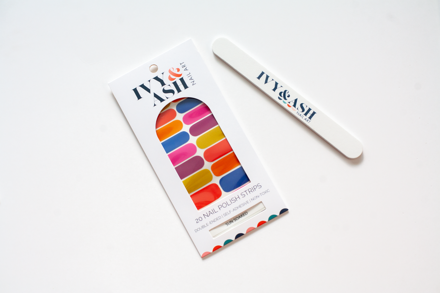 Sun Soaked | Bold & Bright Summer Solid Color Nail Wrap Set