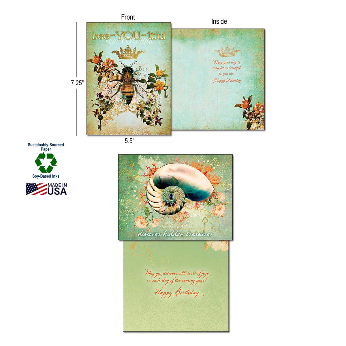 Jena DellaGrollaglia's Garden Party General Greeting Card Assortment | Lighthearted Greeting Card