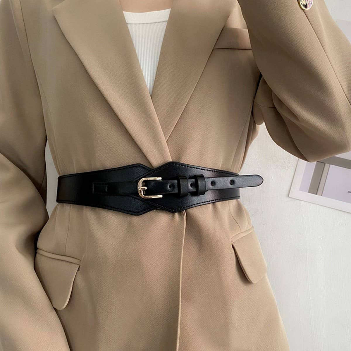 Elastic Wide-Brimmed Fashionable Belt