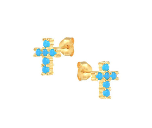 Cross Stud Earrings