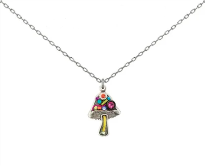 Spychadelic Mushroom Pendant Necklace