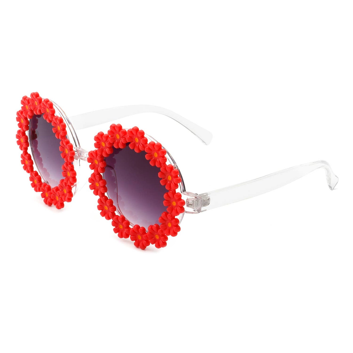 Round Daisy Flower Shape Circle Party Women Sunglasses