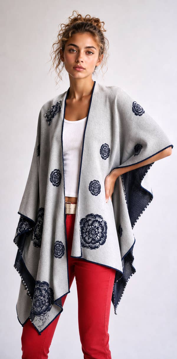 Blossoming Reversible Short Loop Wrap