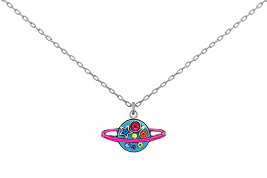 Saturn Pendant Necklace