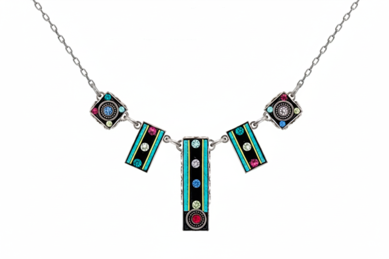 Architectural 3 Rectangle Necklace