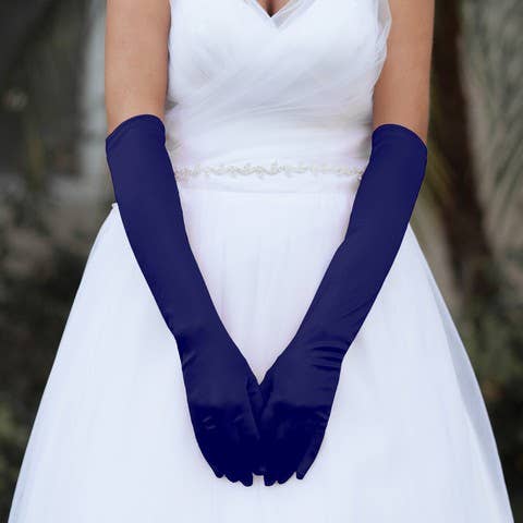 Women's Satin Above Elbow Gloves