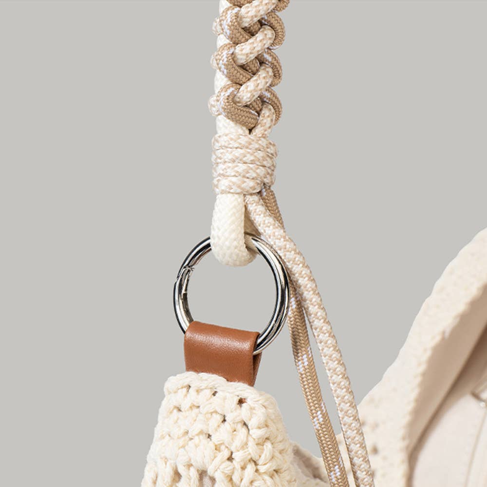 Oversized Straw Woven Travel Handbag
