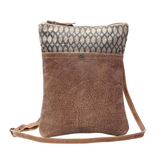 Honey Bee Print Small Crossbody Bag