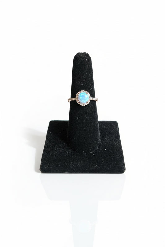 Opal Halo Ring