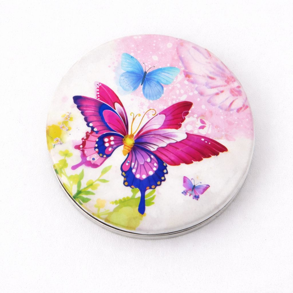 Butterfly Print Cosmetic Mirror (4 designs)