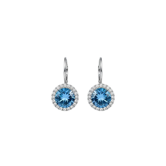 Blue Zircon December Birthstone Earring